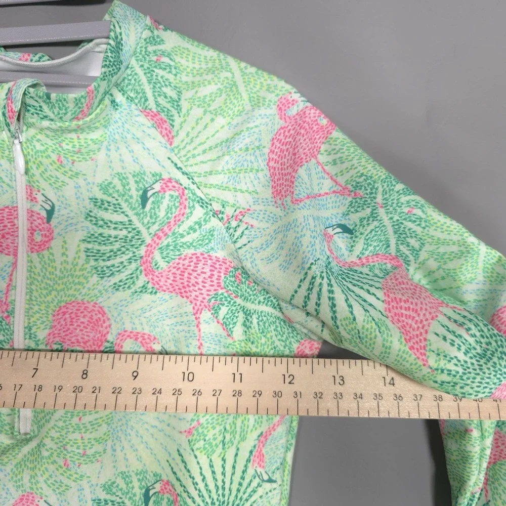 KENNY FLOWERS Kiddy Flowers Swimsuit Girls 10 Kids Long Sleeve UPF 50+ Flamingos